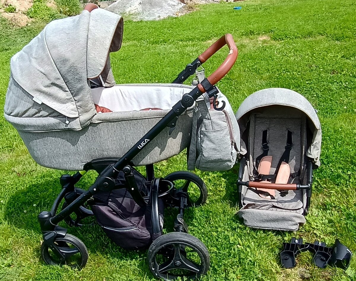 Kombinovaný kočárek Bebetto Luca - Velmi zachovalý - 5