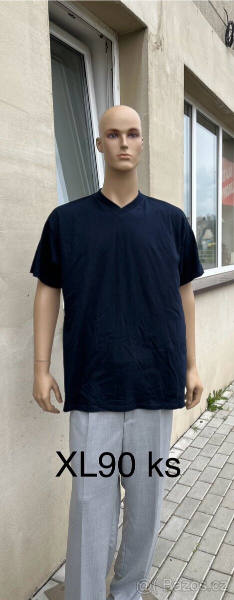 Pánské triko V výstřih B&C V- Neck M - 5