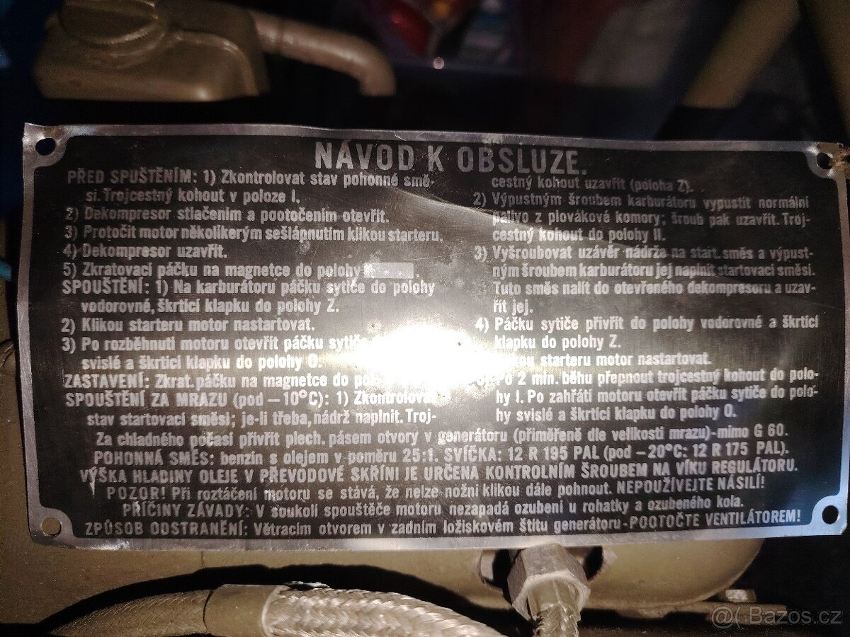 Prodám vojenský čerpadlo sigma - 5