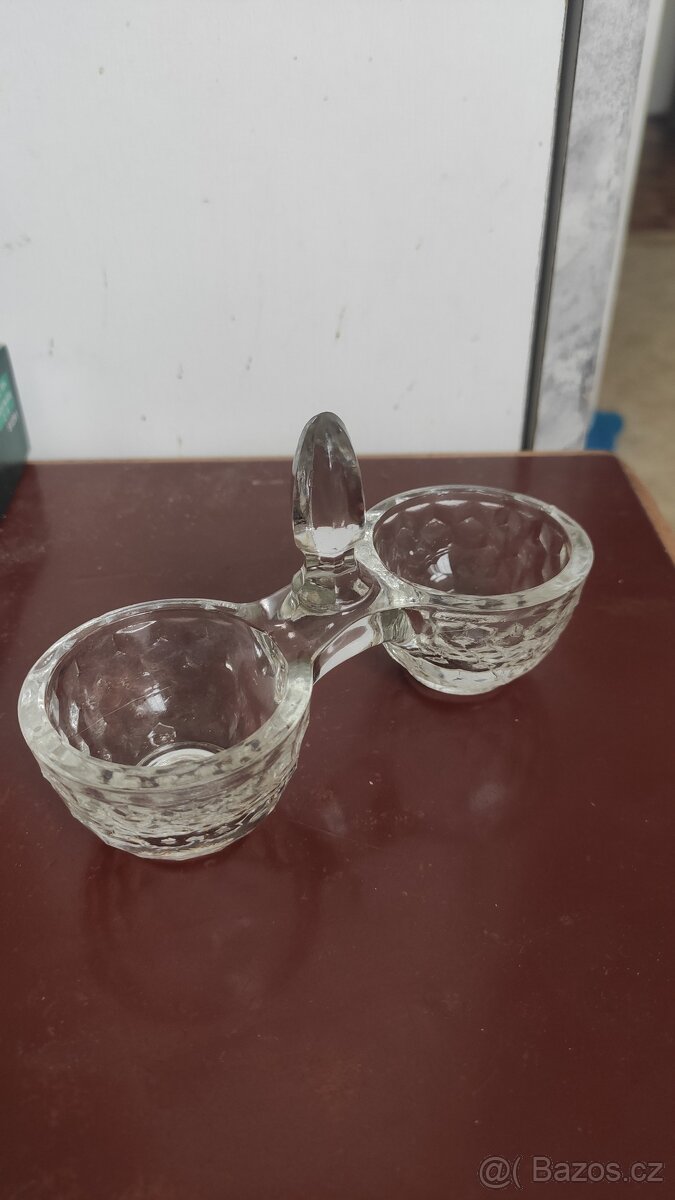 Slánka - lisované čiré sklo - 5