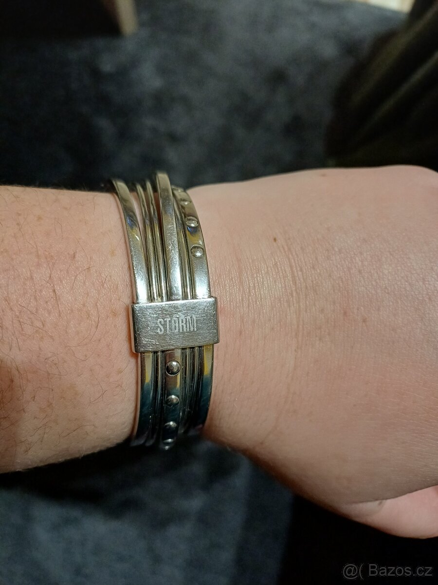 pevný náramek zn. STORM chir. ocel - 5