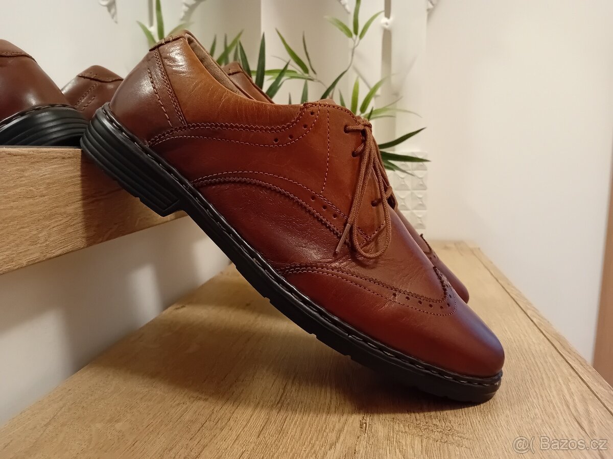 Josef Seibel pánské polobotky vel. 45/46 kožené - 5