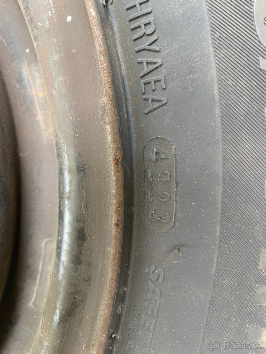 PLECHOVÉ DISKY + PNEUMATIKY -OPEL - 5