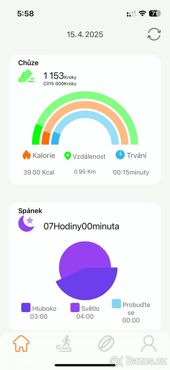 Fitness prsten s displejem a bezdrátovým nabíjením + ZÁRUKA - 5