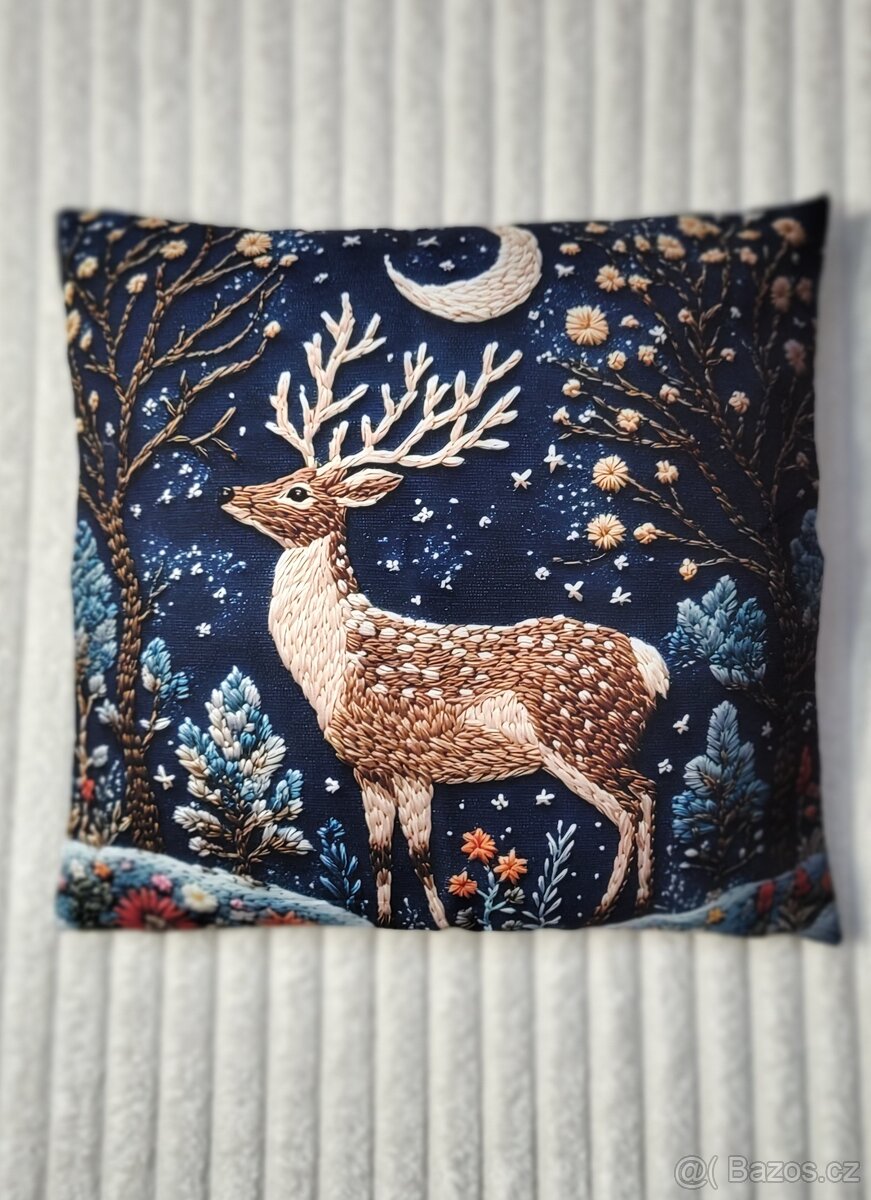 Vánoce 4x 2D povlak na polštář 45x45 cm - 5