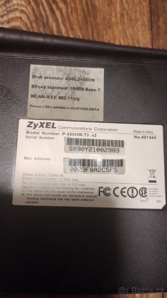 Zyzel P-600 modem - 5