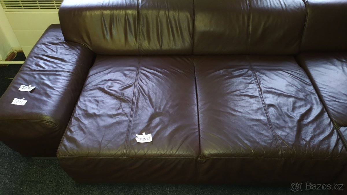 KOŽENÁ SEDAČKA 1,5 lůžka moderní - 5