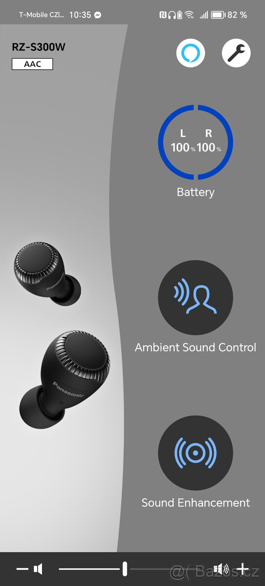 Panasonic RZ-S300W, Bluetooth sluchátka - 5