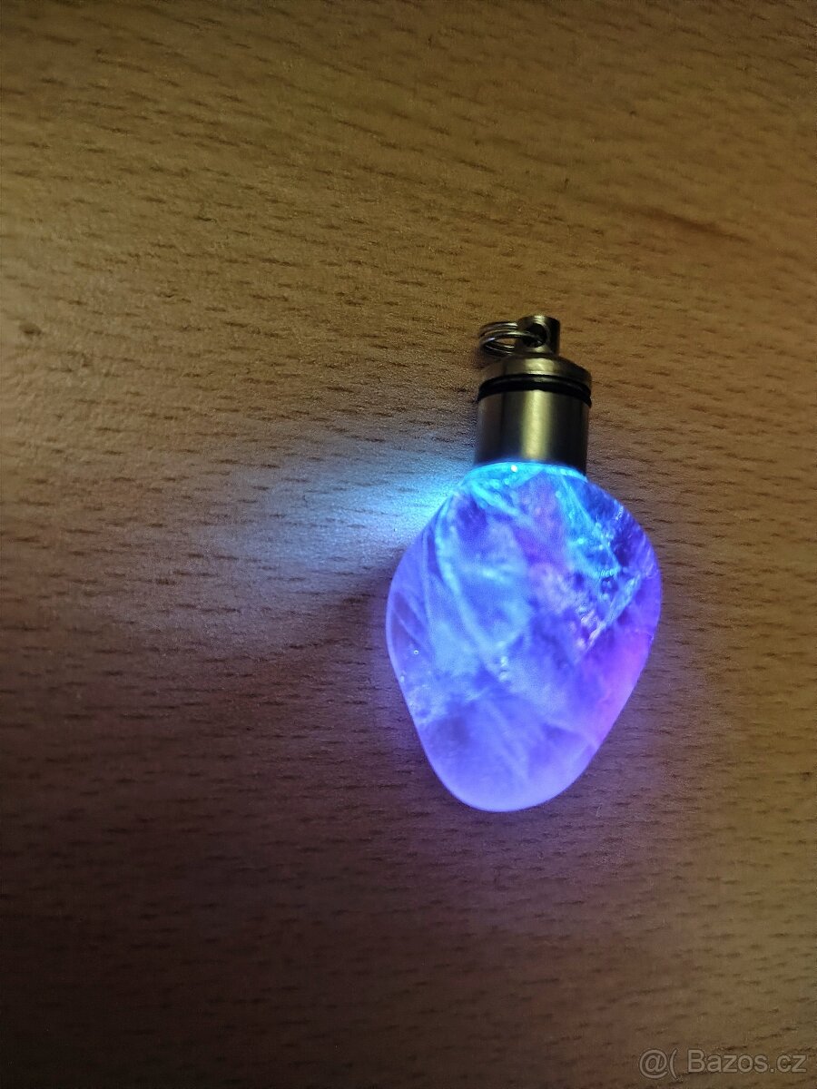 Svítící fluorit nàhrdelník - 5