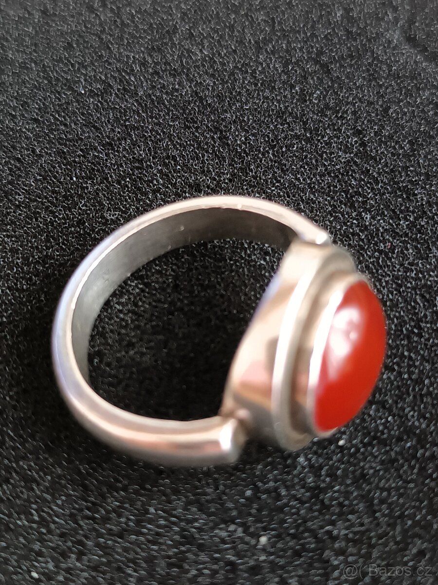 Prodám stříbrné prsteny s kameny - 5