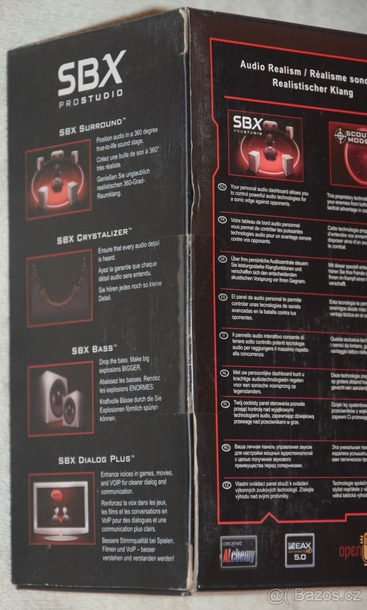 Creative Sound Blaster ZX PCI-Express zvuková karta 5.1, - 5