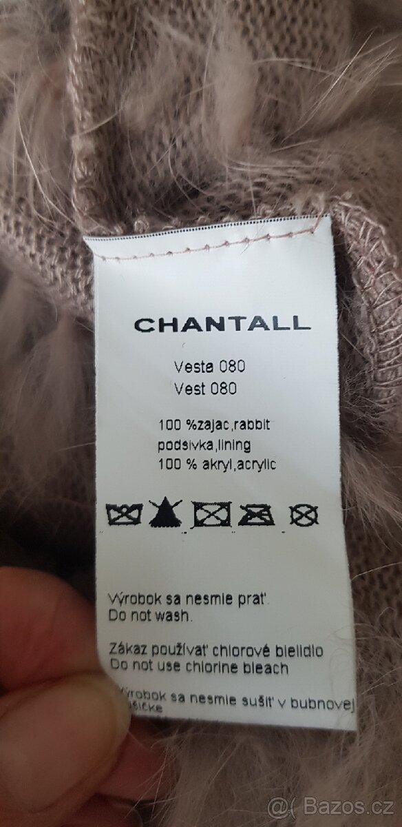 Vesta z Francie pravá kožešina vel.S - 5