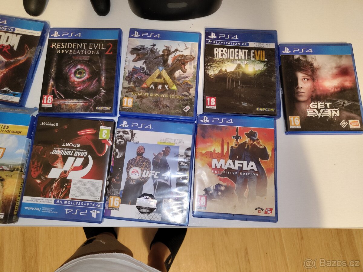 Ps4 pro+vr headset+hry+ovladače+ monitor - 5