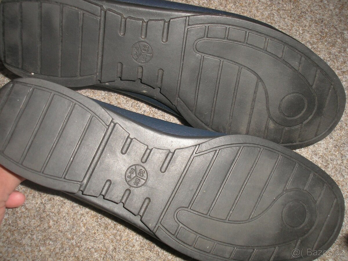 Kožené mokasíny vel.39 - 5