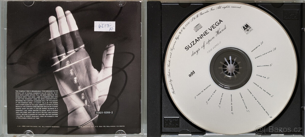 CD Suzanne Vega: Suzanne Vega / Days of Open Hand - 5