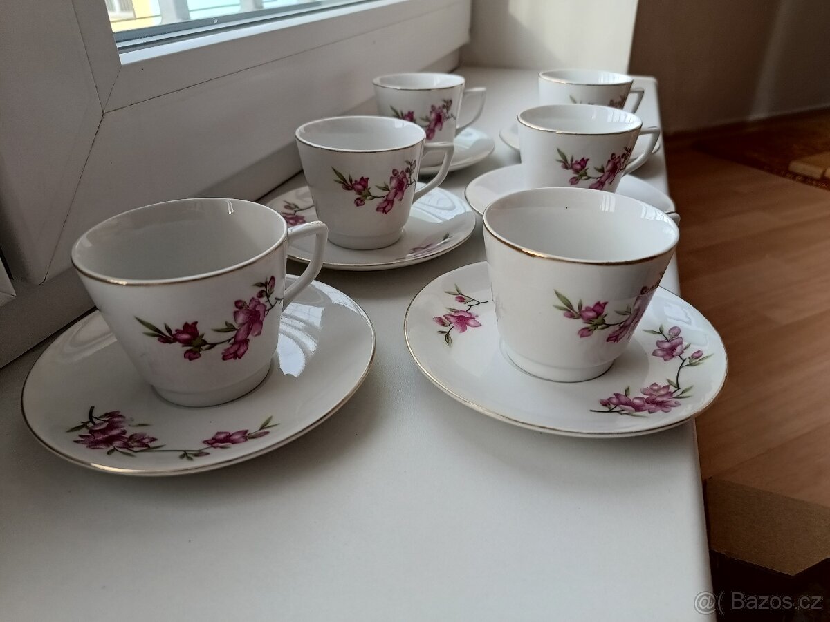 Sada šálků porcelán Čína - 5