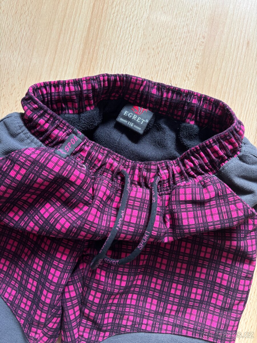 Zateplené kalhoty vel. 116 - 5