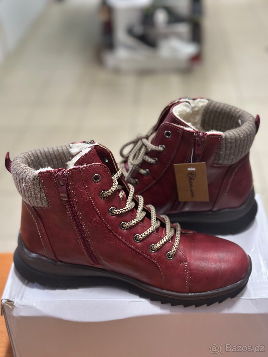 Damske zimni boty , s kožíškem uvnitř - 5