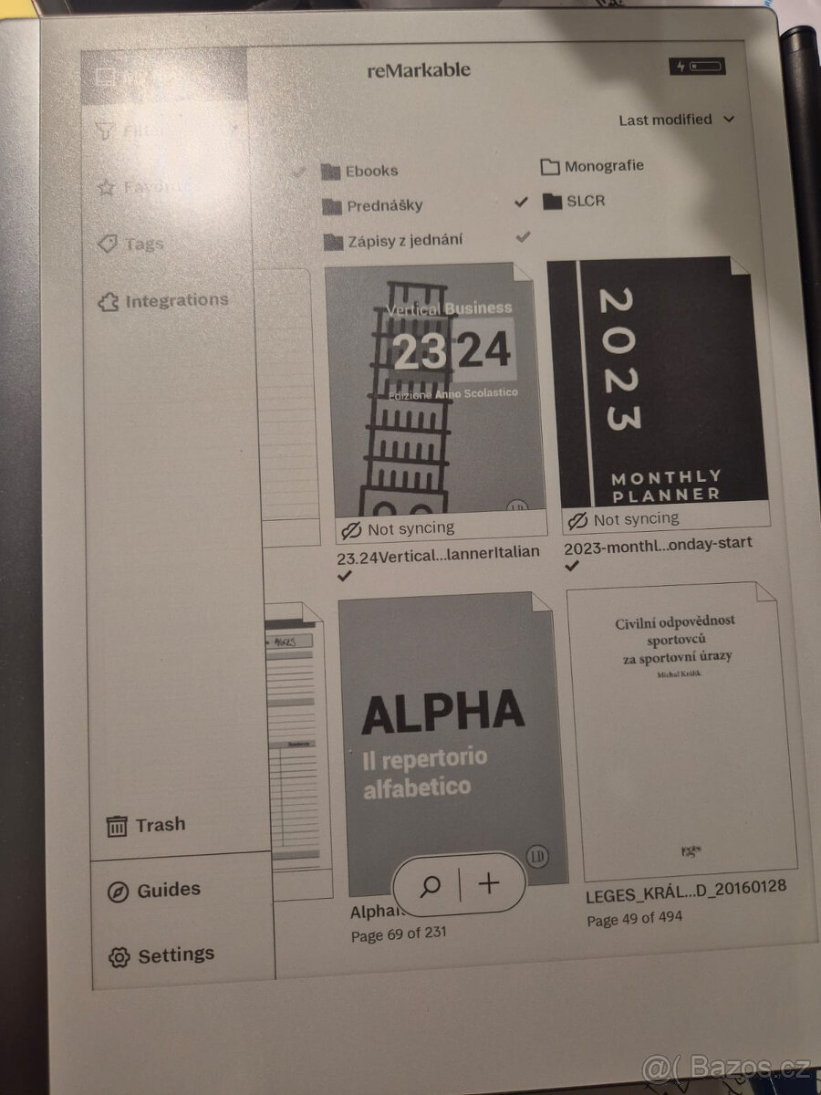reMarkable 2 + pero + kožené pouzdro – perfektní stav - 5