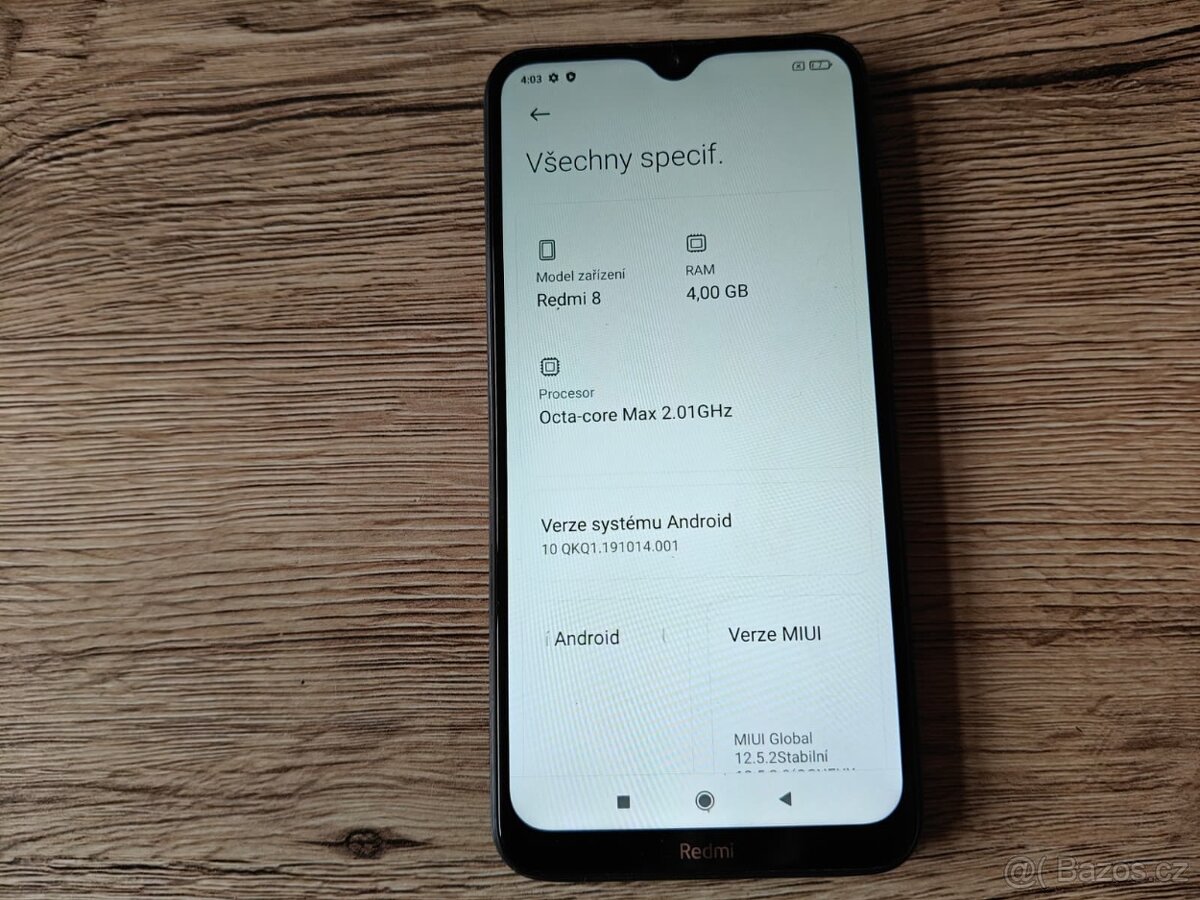 Xiaomi Redmi 8 LTE-6,22"IPS/4GB RAM/ 64GB cerna - 5