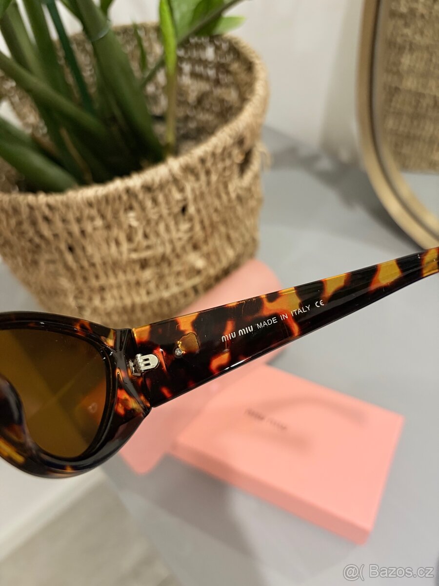 Hnědé brýle Miu Miu - 5