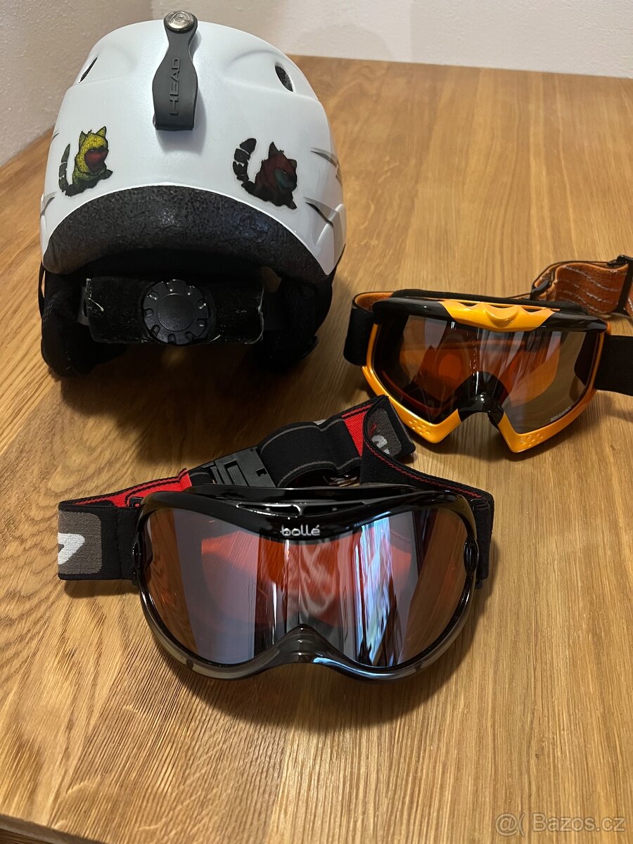 Dětská lyžařská přilba + brýle - 5