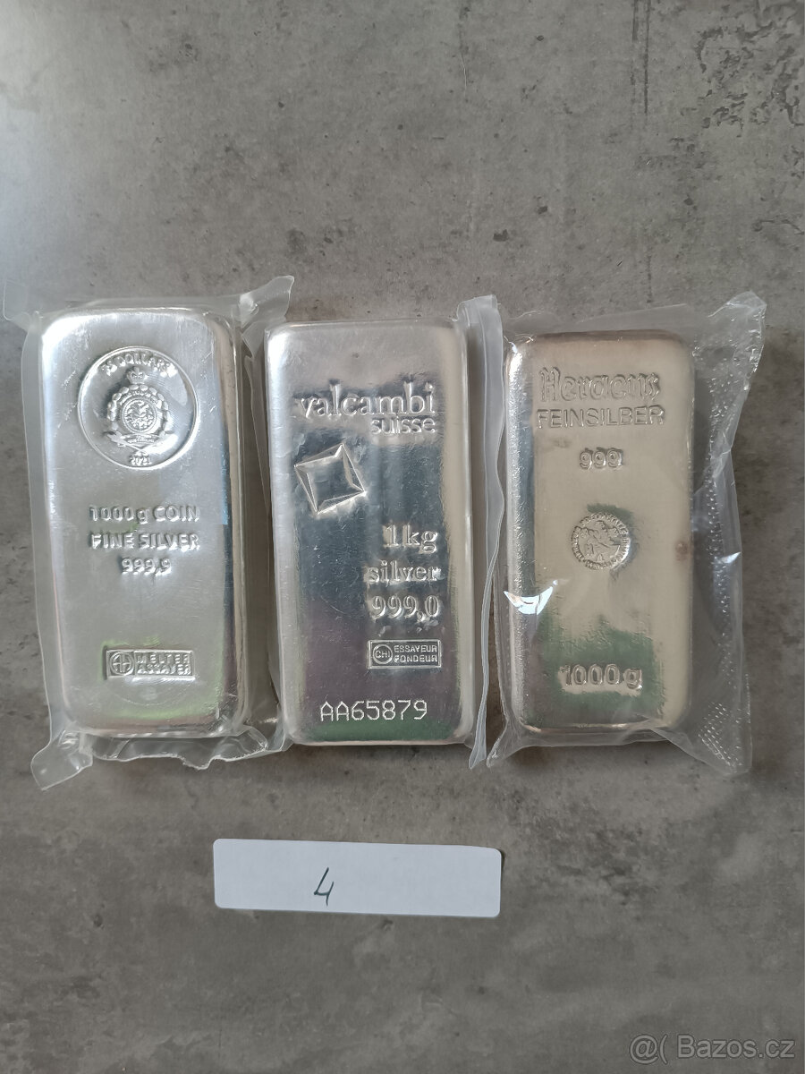 Stříbrné investiční slitký - 5