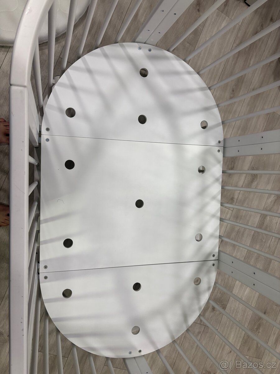 Dětská postýlka bílá variabilní a nastavitelná 9v1 - 5