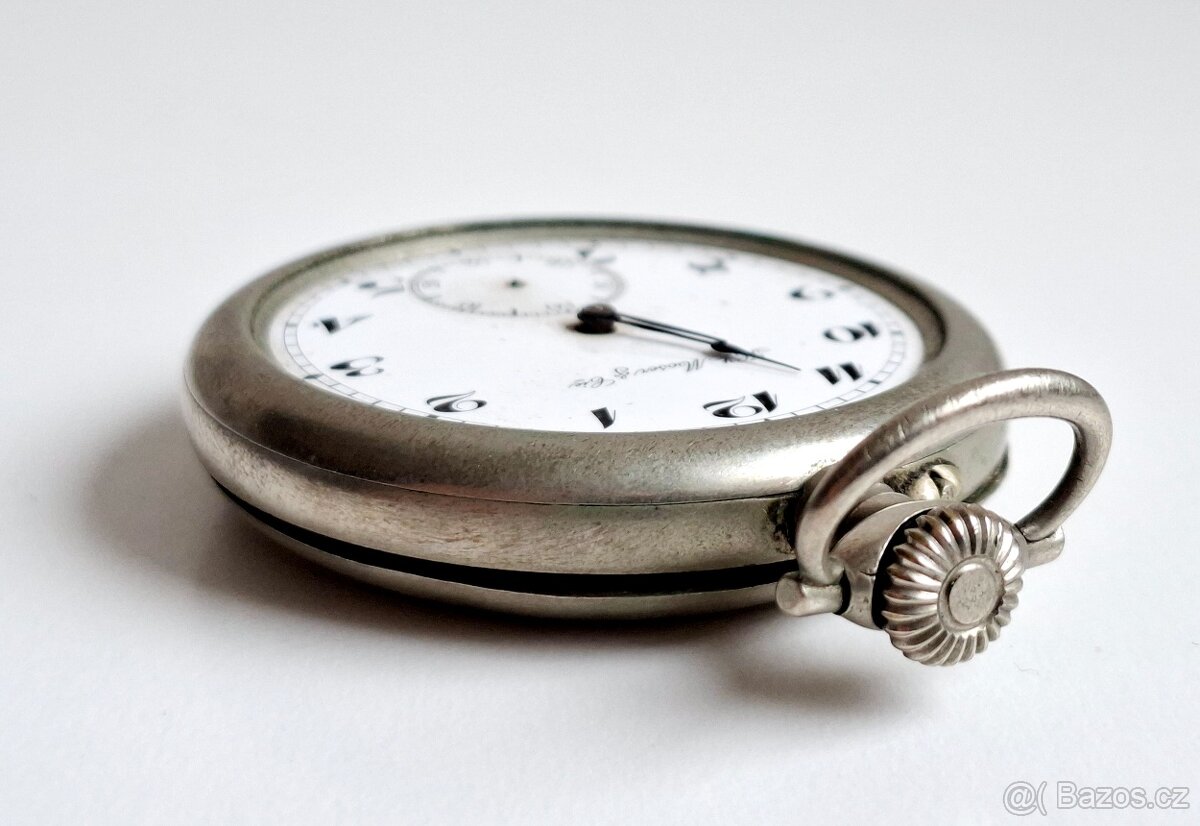 Prodám pánské starožitné kapesní hodinky Moser - 5