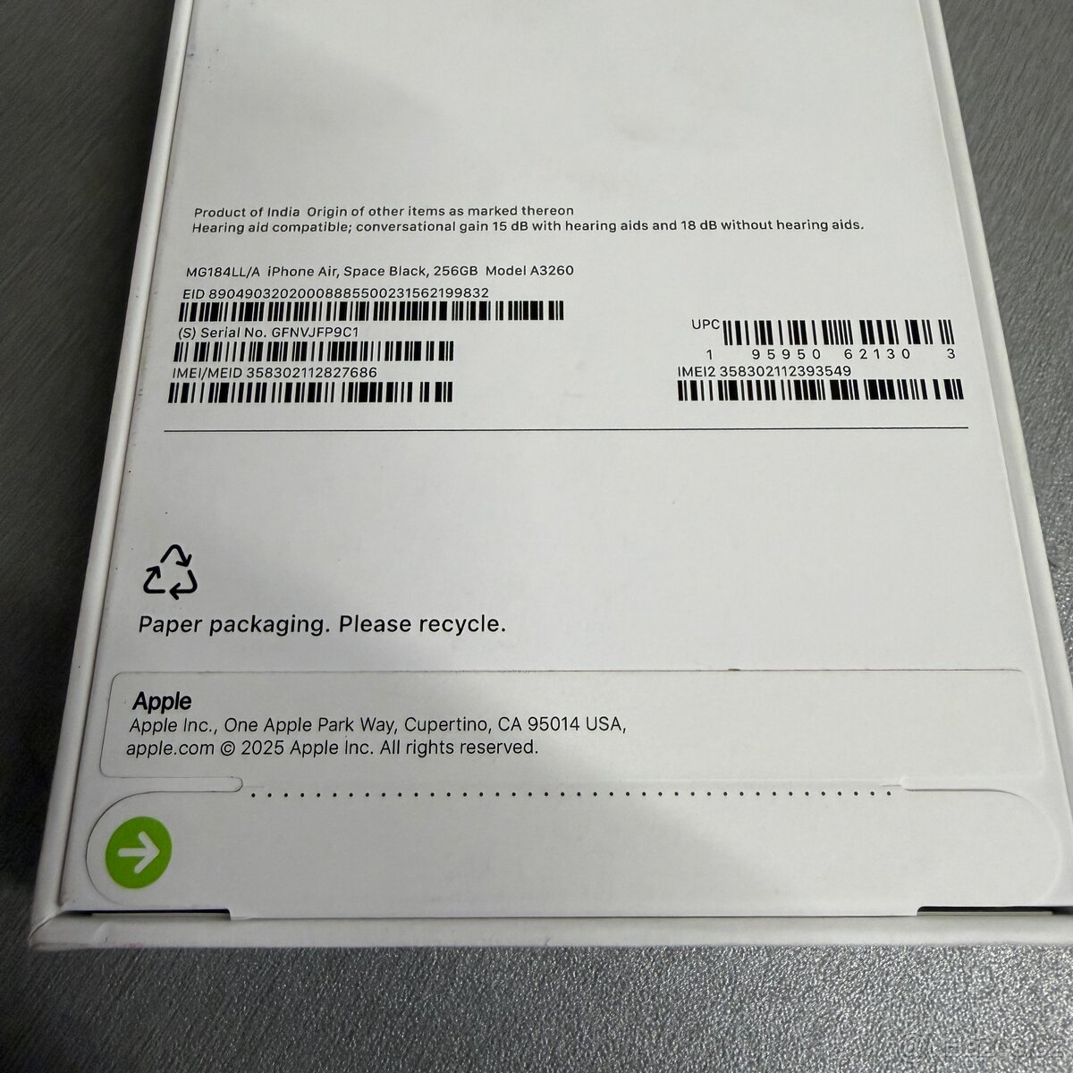 Nerozbalený iPhone Air 256GB černý, 2 roky záruka - 5