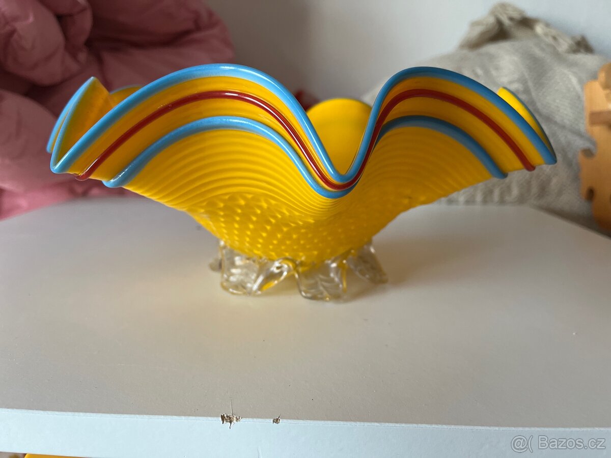 Skleněná retro mísa - 5