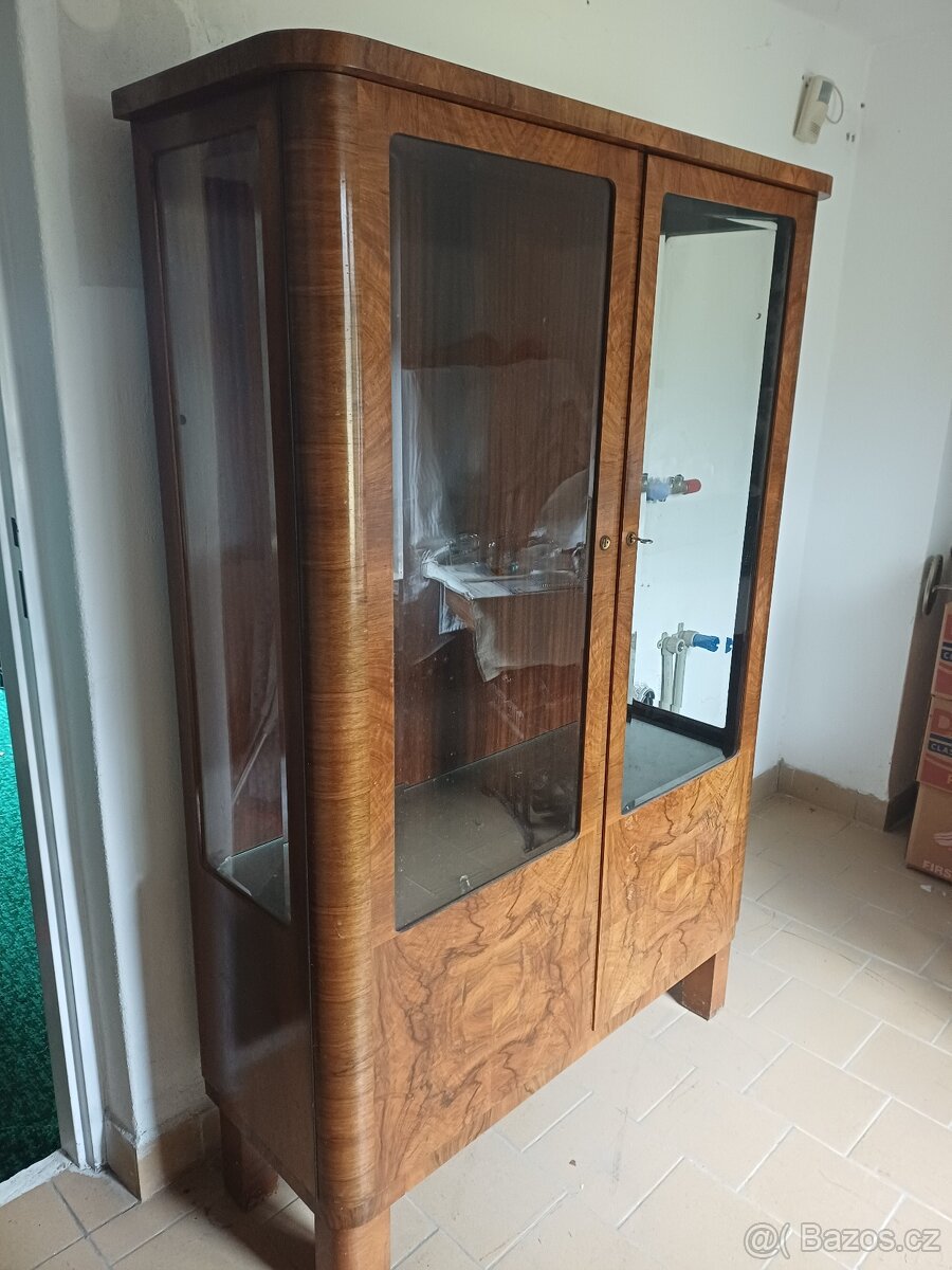 Rustikální prosklená komoda - 5