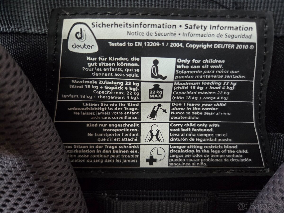 Dětské nosítko Deuter kid comfort 1 - 5
