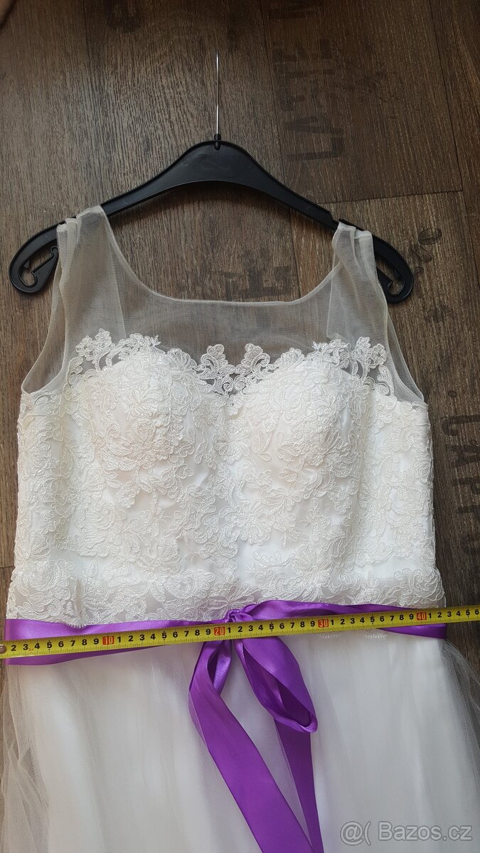 Svatební šaty ivory vel.42 - 5