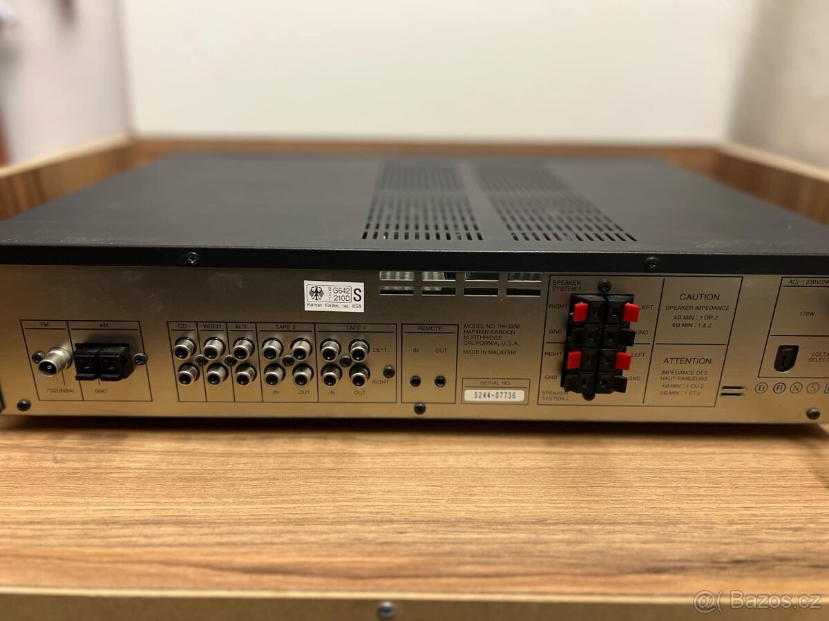HARMAN KARDON RECEIVER HK3350 - 5