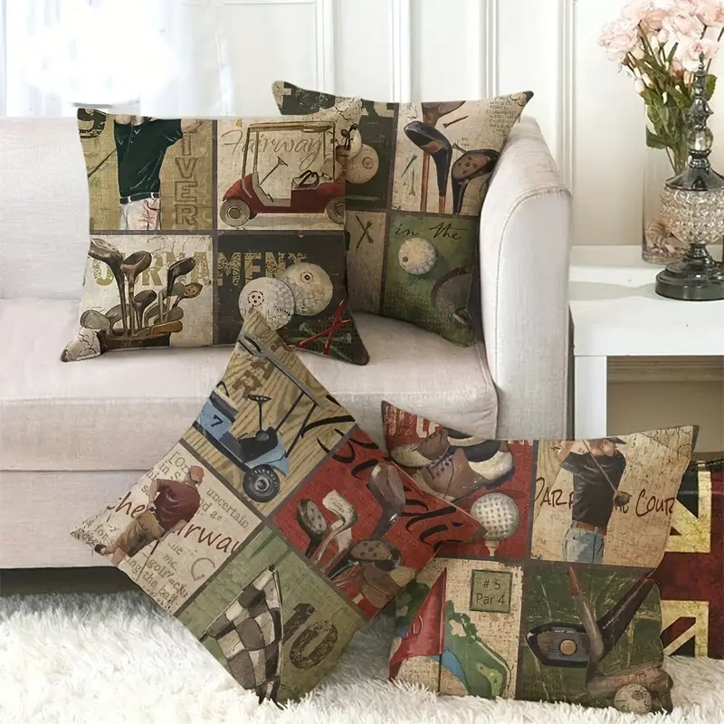 GOLF vintage dekorační polštářky - 5