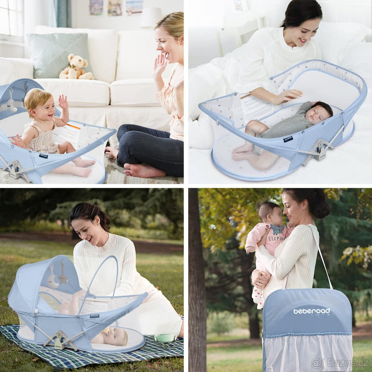 Beberoad Dětská cestovní postýlka - 5