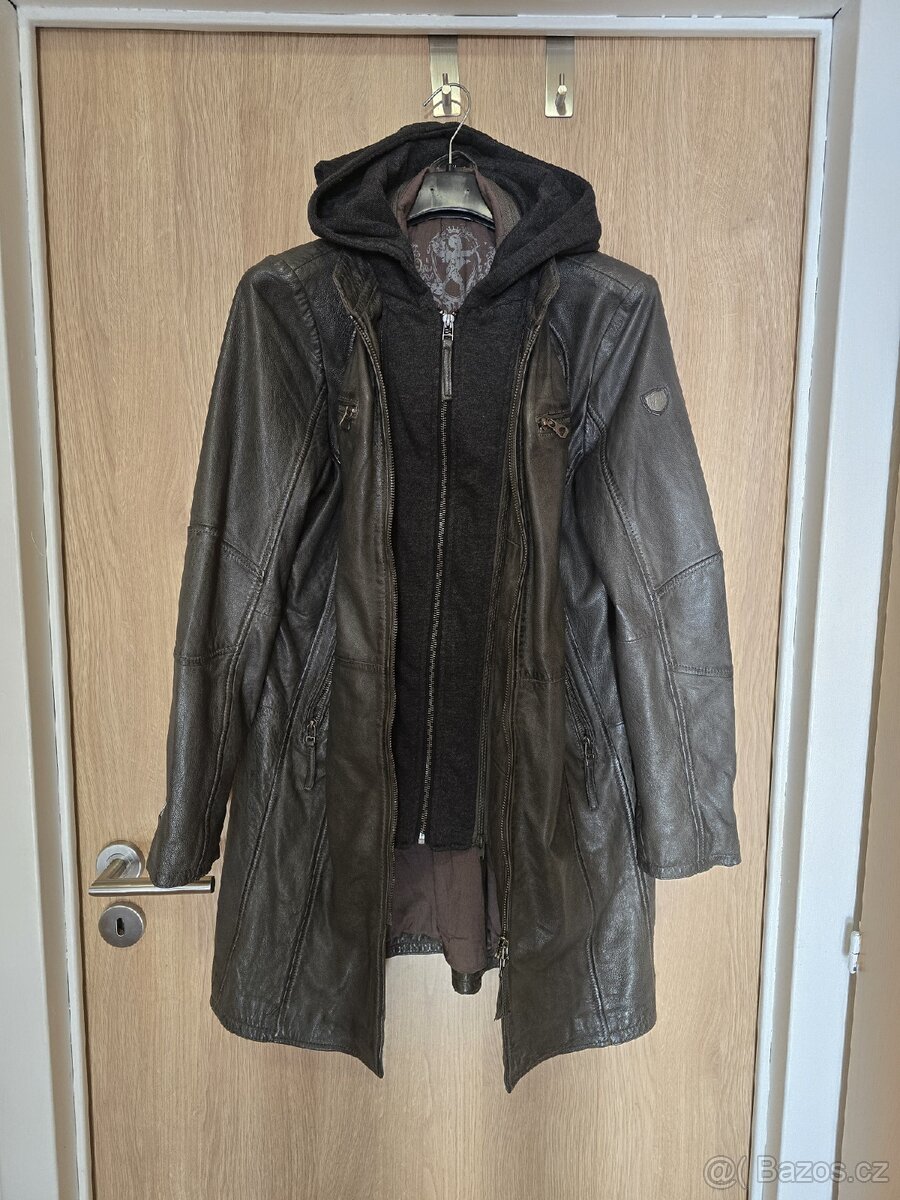 Dámský kožený kabát vel. XL - 5