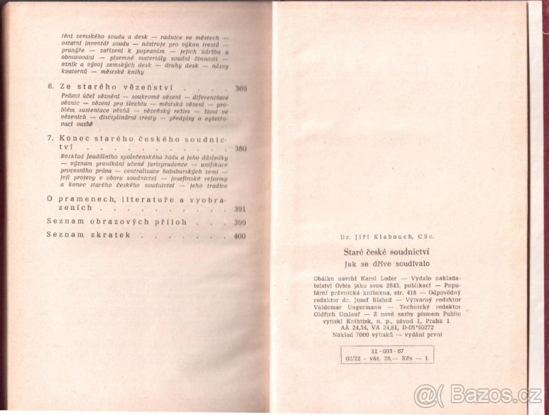 STARÉ ČESKÉ SOUDNICTVÍ - 5