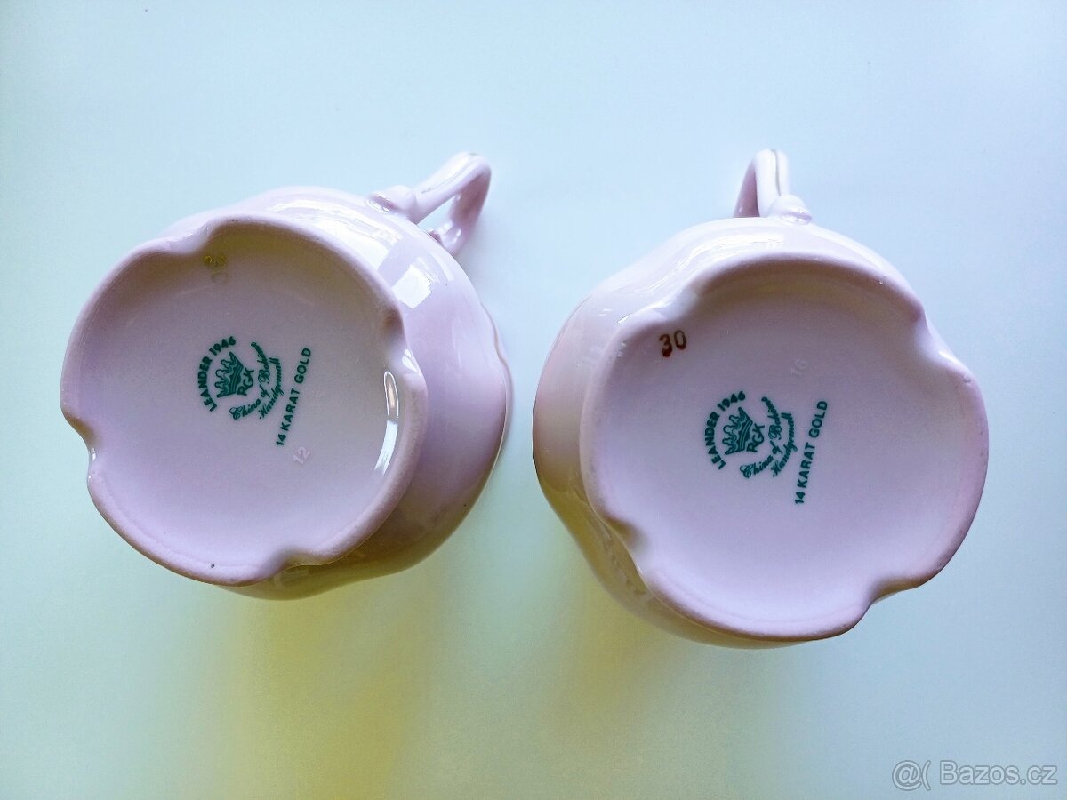 2 ks růžový porcelán - 5