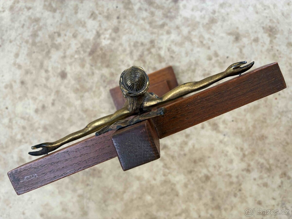 Starožitný velký krucifix - 5