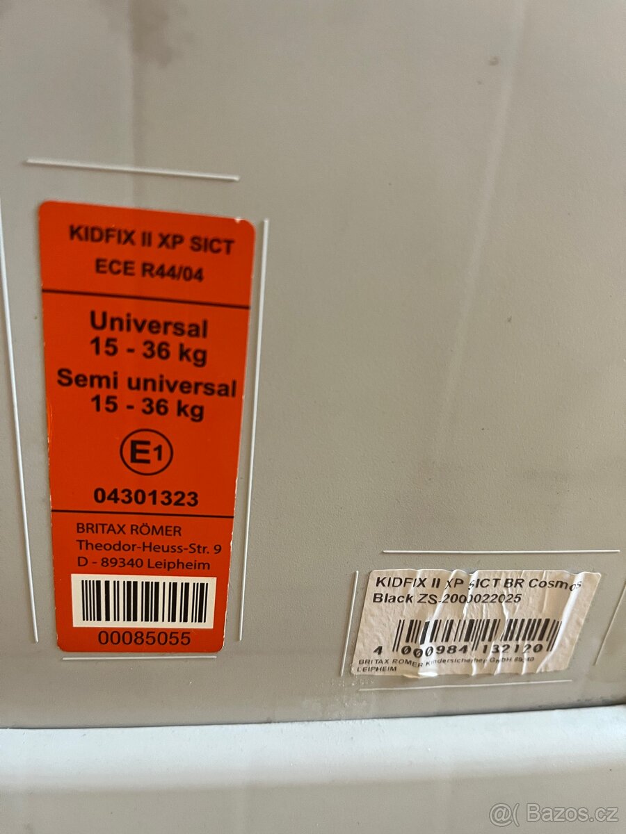Autosedačka Britax Römer Kidfix II XP SÍCT 15-36kg - 5