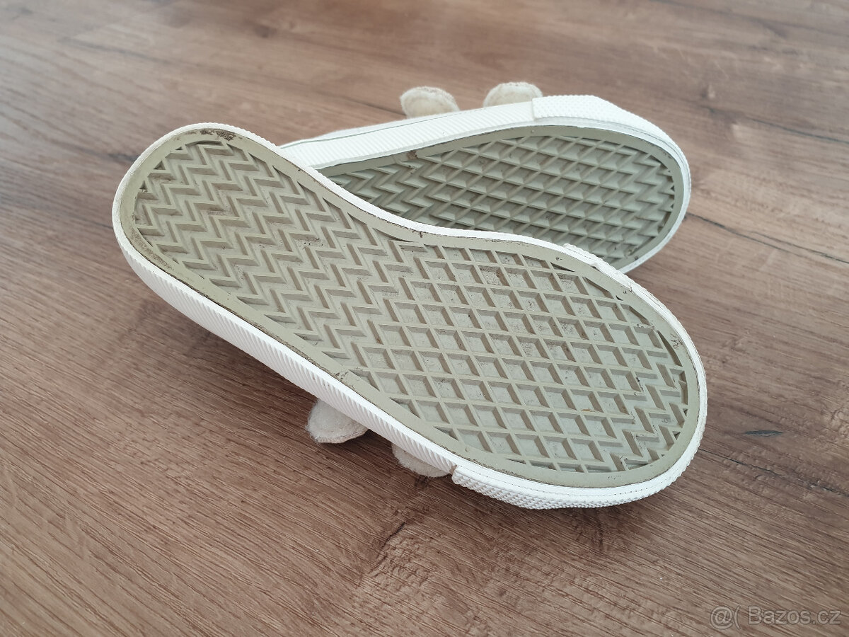 Plátěné tenisky na suchý zip - 5