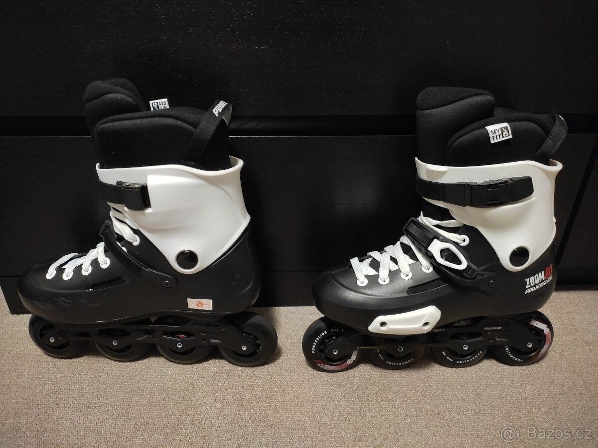 Kolečkové inline brusle Powerslide Zoom Pro Black 80 Trinity - 5