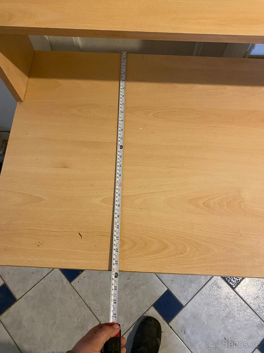 prodám psací stůl světlý - 5