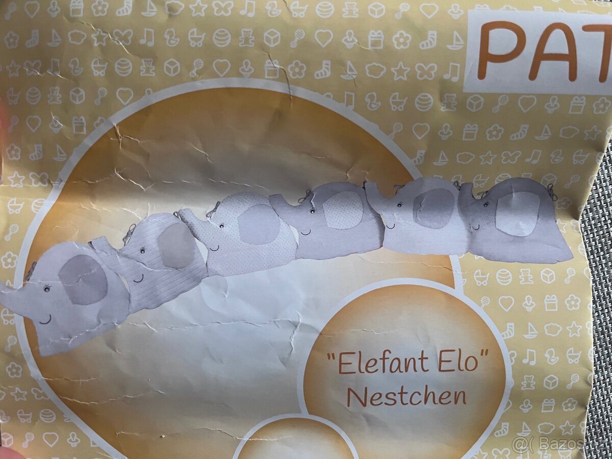 Mantinel do postýlky 6ks slon - 5