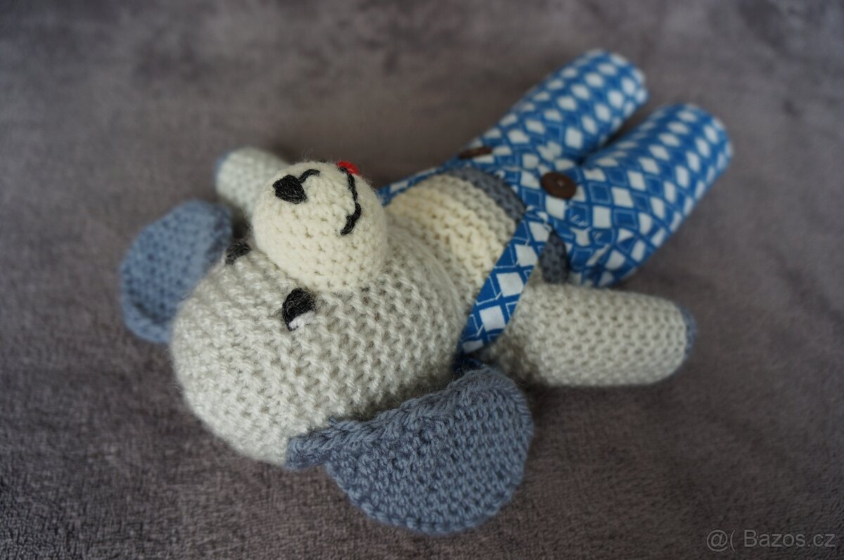 Nová pletená hračka - pejsek - 5