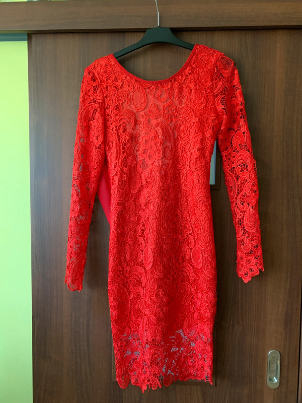 Krajkové šaty večerní, vel.M - 5