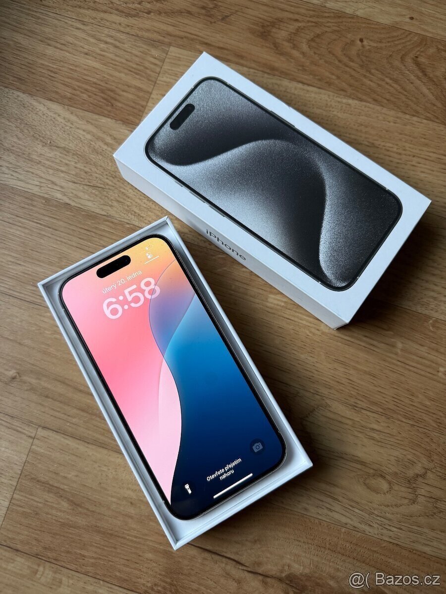 Apple iPhone 15 Pro 128GB bílý titan - 5