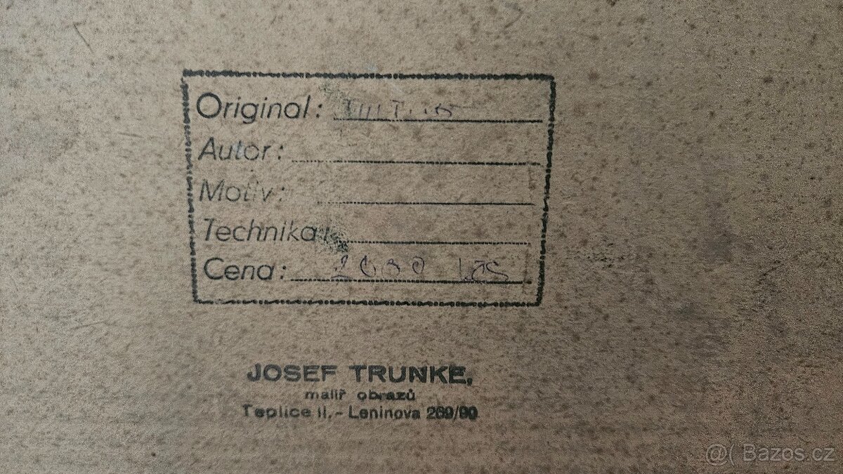 Prodám obraz Josef Trunke - 5